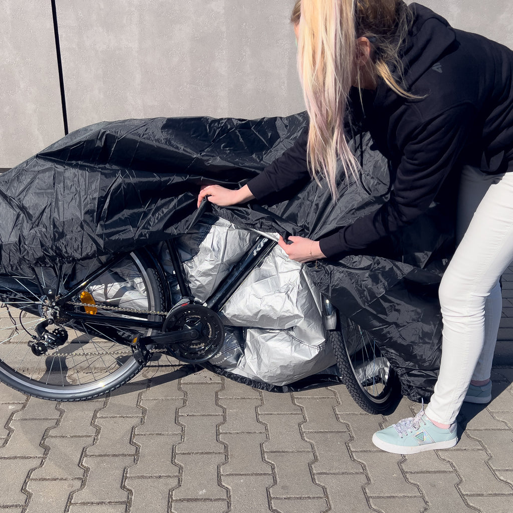 Užvalkalas griliui, dviračiui, motociklui, sodo baldams, neperšlampamas XL juodas -- Uncategorized