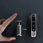Joyroom greitas automobilinis įkroviklis USB Type C / USB 45W 5A Power Delivery Quick Charge 3.0 AFC SCP pilkas (C-A35)