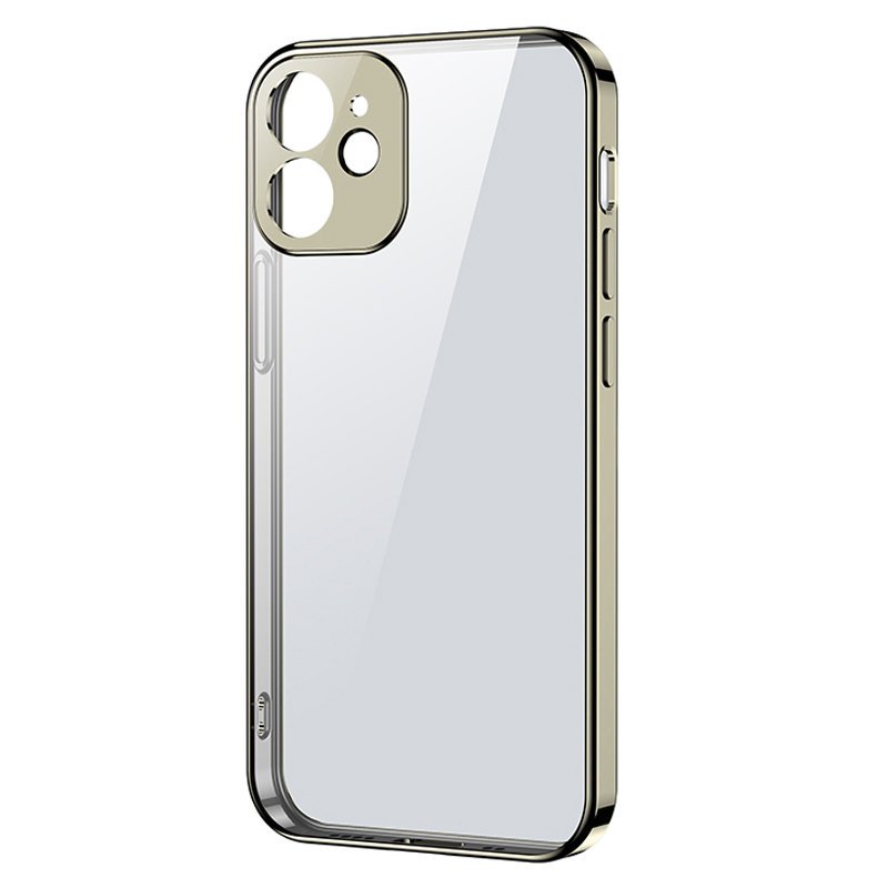 Joyroom skaidrus dėklas iPhone 12 Pro Max – auksinis -- iPhone 12 Pro Max