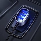 Joyroom greitas automobilinis įkroviklis 5x USB 6.2 A su prailginimo laidu juodas (JR-CL03)