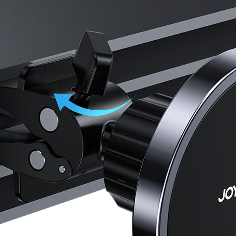 Joyroom automobilinis magnetinis laikiklis su Qi belaidžiu indukciniu įkrovikliu 15W (MagSafe Compatible for iPhone) juodas (JR-ZS240)