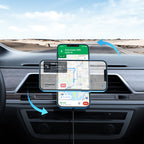 Joyroom automobilinis magnetinis laikiklis su Qi belaidžiu indukciniu įkrovikliu 15W (MagSafe Compatible for iPhone) juodas (JR-ZS240)