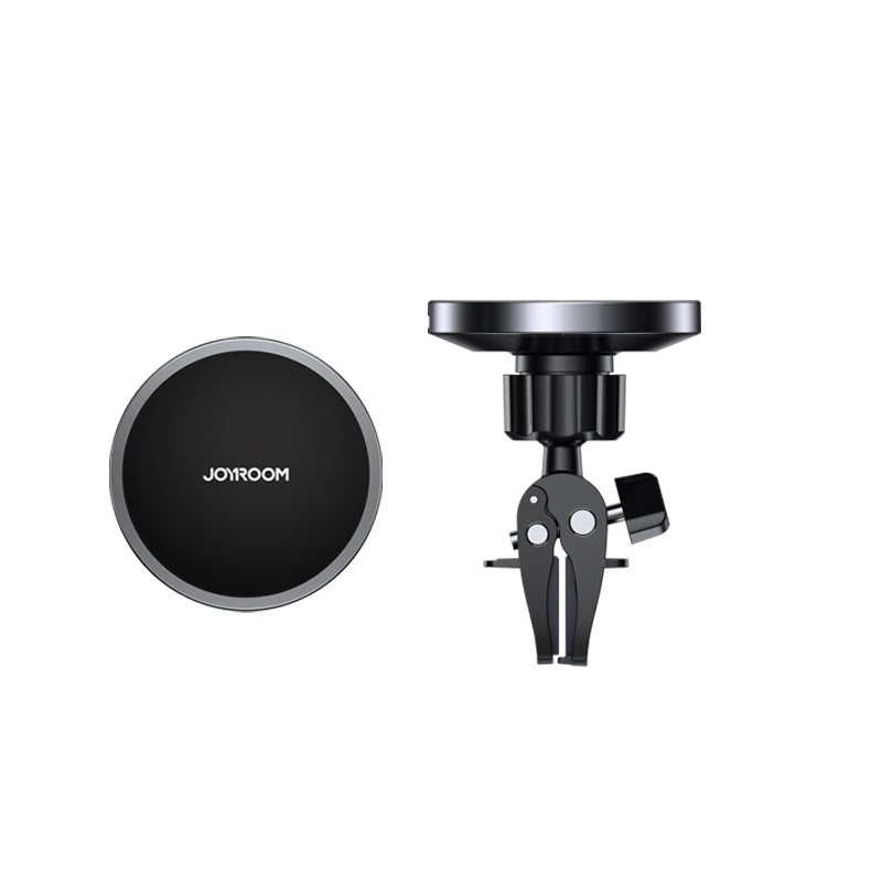 Joyroom automobilinis magnetinis laikiklis su Qi belaidžiu indukciniu įkrovikliu 15W (MagSafe Compatible for iPhone) juodas (JR-ZS240)