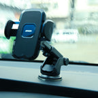 Joyroom automobilinis telefono laikiklis JR-ZS259 su teleskopine ištraukiama ranka prietaisų skydeliui ir priekiniam stiklui, juodas