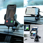 Joyroom automobilinis telefono laikiklis JR-ZS259 su teleskopine ištraukiama ranka prietaisų skydeliui ir priekiniam...