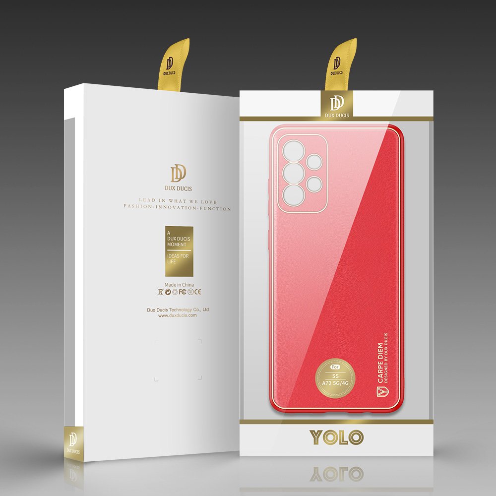 Dux Ducis Yolo dėklas Samsung Galaxy A72 4G – raudonas -- Samsung Galaxy A72