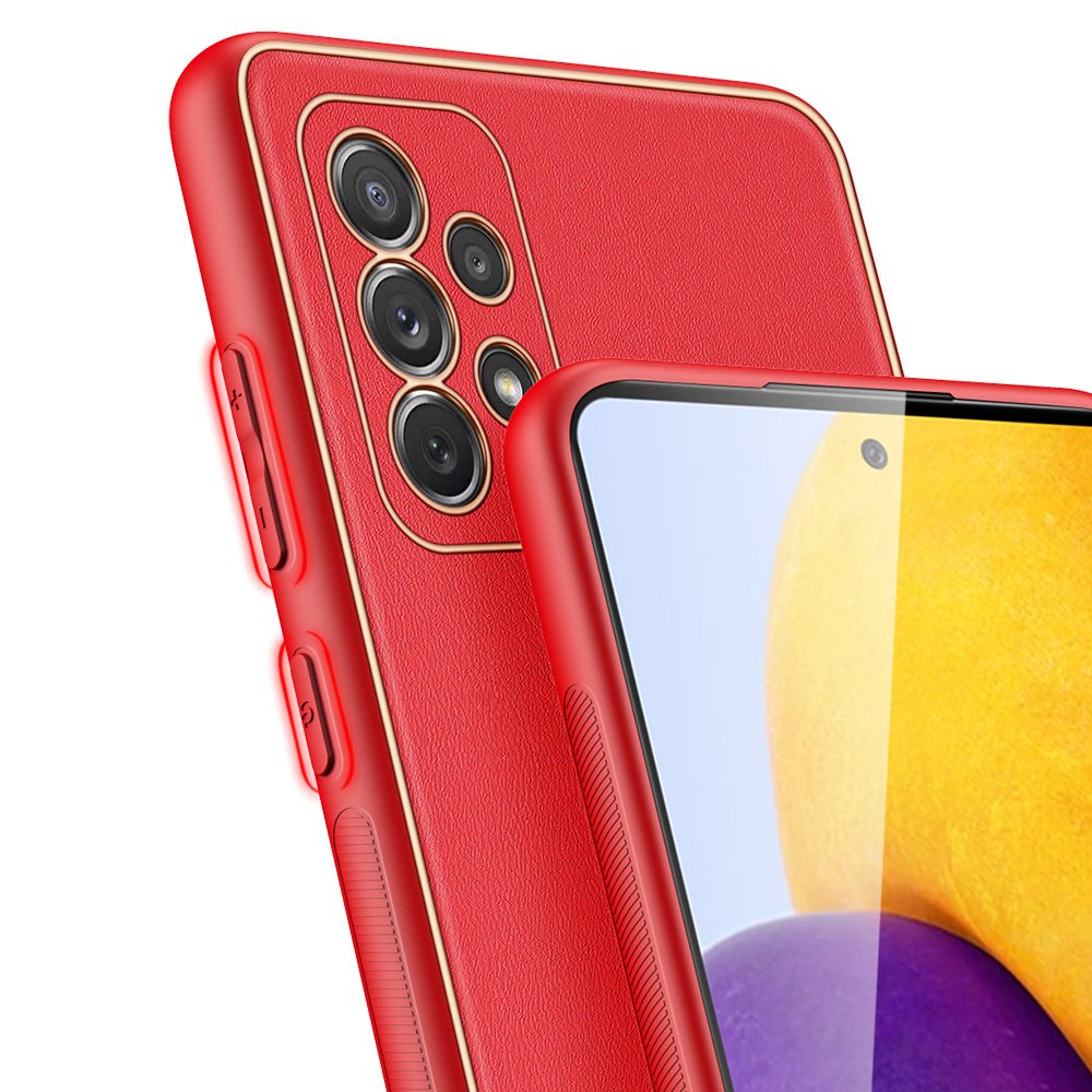Dux Ducis Yolo dėklas Samsung Galaxy A72 4G – raudonas -- Samsung Galaxy A72