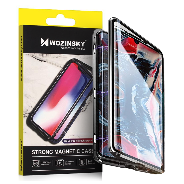Magnetinis 360° dėklas Samsung Galaxy A72 4G – juodas -- Samsung Galaxy A72