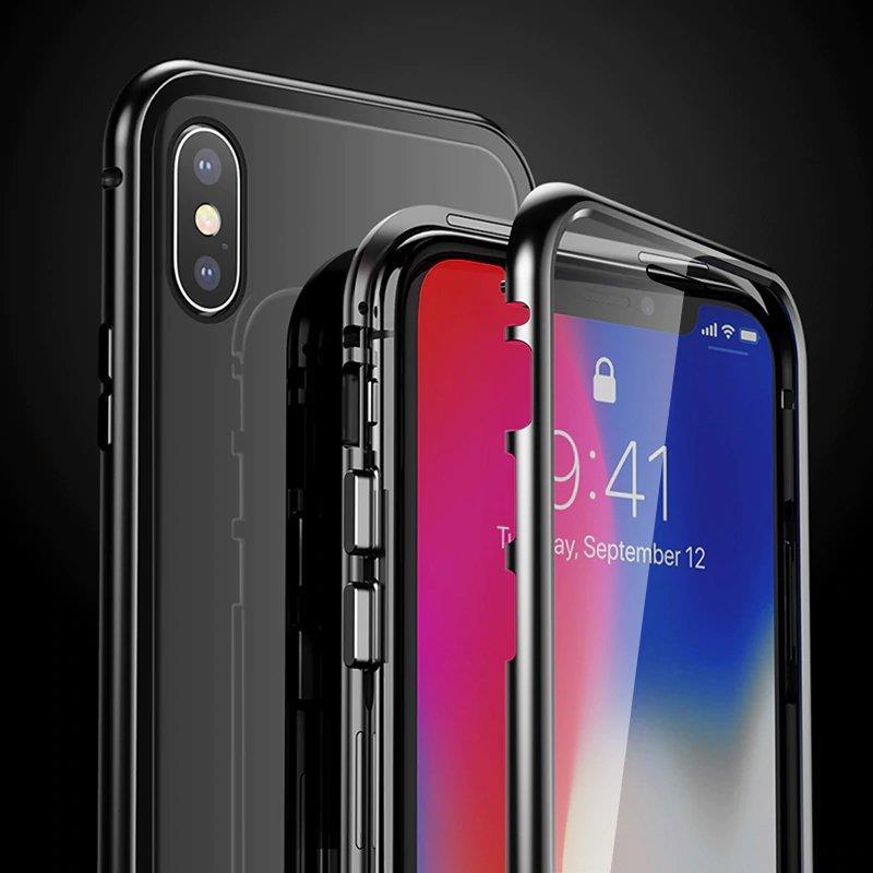 Magnetinis 360° dėklas Samsung Galaxy A72 4G – juodas -- Samsung Galaxy A72