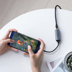 Tinklo adapteris Ugreen RJ45 - USB Type C (1000 Mbps / 1 Gbps) Gigabit Ethernet, pilkas (CM199) -- USB Adapters
