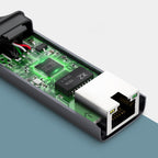 Tinklo adapteris Ugreen RJ45 - USB Type C (1000 Mbps / 1 Gbps) Gigabit Ethernet, pilkas (CM199) -- USB Adapters