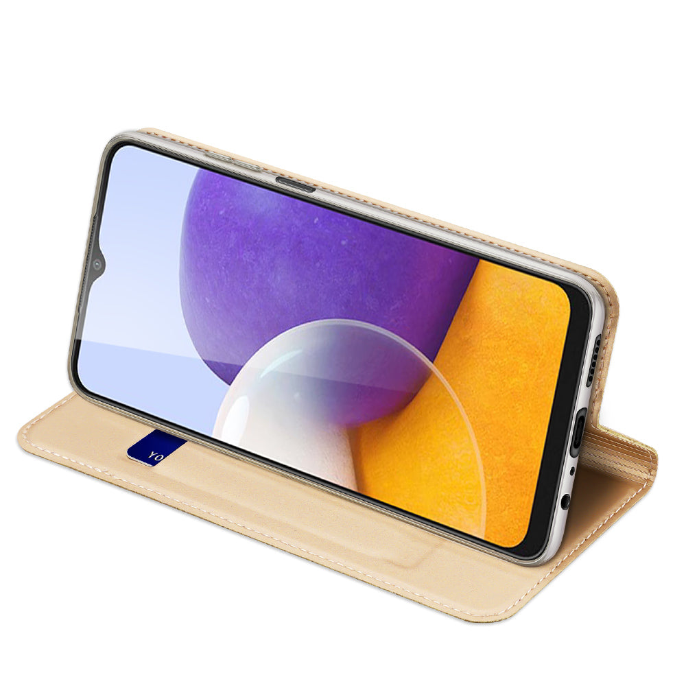 Dux Ducis Skin Pro dėklas Galaxy A22 4G – auksinis -- Samsung Galaxy A22