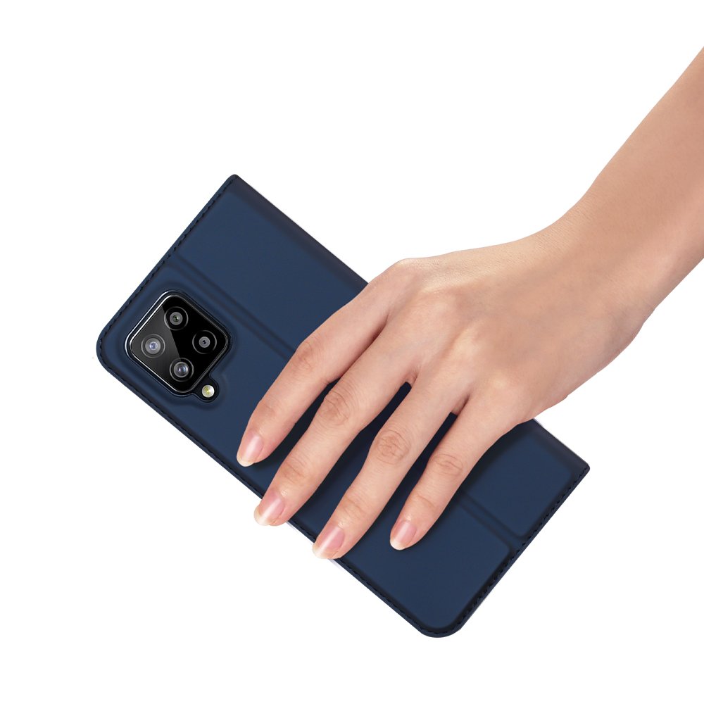 Dux Ducis Skin Pro atverčiamas dėklas Samsung Galaxy A22 4G – mėlynas -- Samsung Galaxy A22