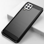 TPU dėklas Samsung Galaxy A22 4G – juodas, Carbon -- Samsung Galaxy A22