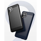 TPU dėklas Samsung Galaxy A22 4G – juodas, Carbon -- Samsung Galaxy A22