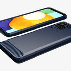 TPU dėklas Samsung Galaxy A22 4G – juodas, Carbon -- Samsung Galaxy A22