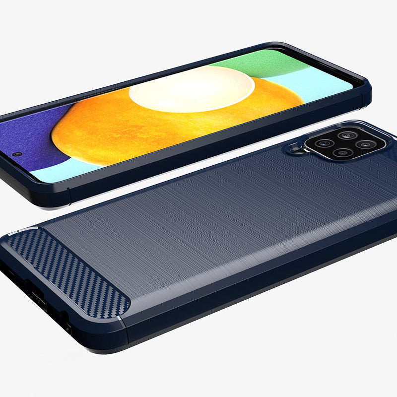 TPU dėklas Samsung Galaxy A22 4G – juodas, Carbon -- Samsung Galaxy A22