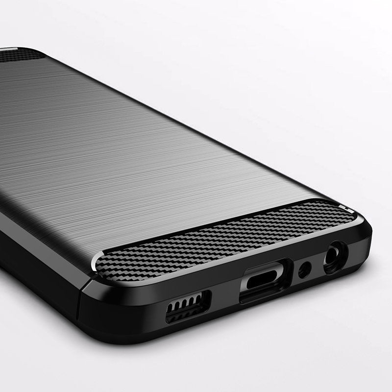 TPU dėklas Samsung Galaxy A22 4G – juodas, Carbon -- Samsung Galaxy A22