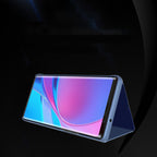 Clear View dėklas Samsung Galaxy A22 4G – juodas -- Samsung Galaxy A22