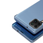 Clear View dėklas Samsung Galaxy A22 4G – juodas -- Samsung Galaxy A22