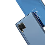 Clear View dėklas Samsung Galaxy A22 4G – juodas -- Samsung Galaxy A22