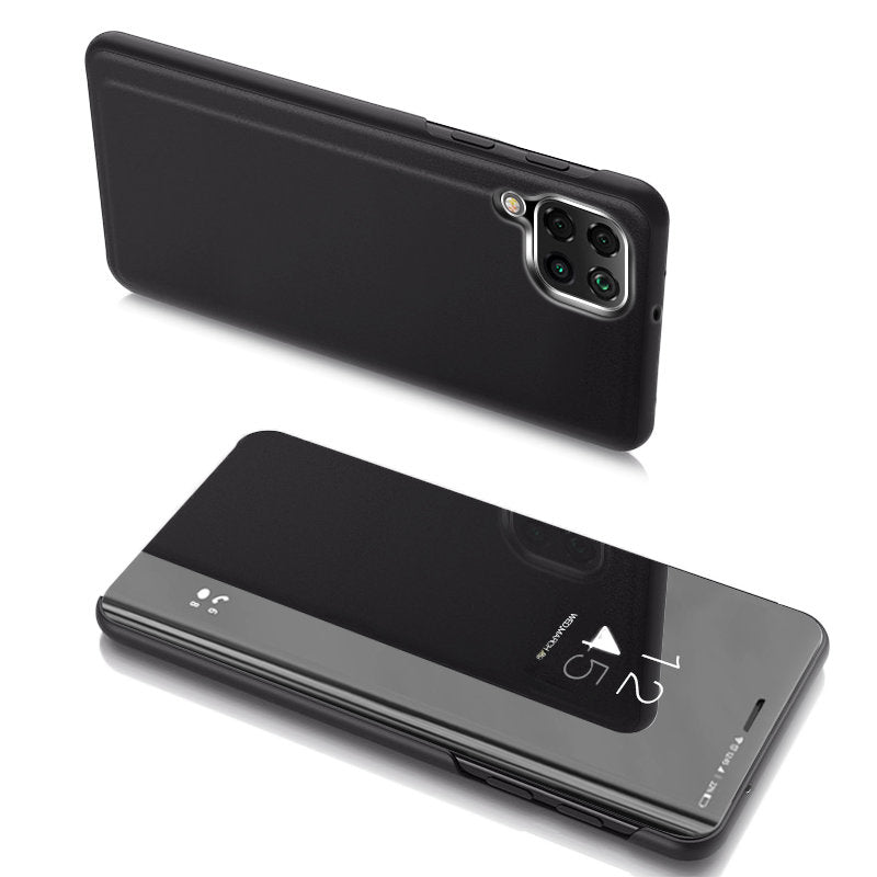 Clear View dėklas Samsung Galaxy A22 4G – juodas -- Samsung Galaxy A22