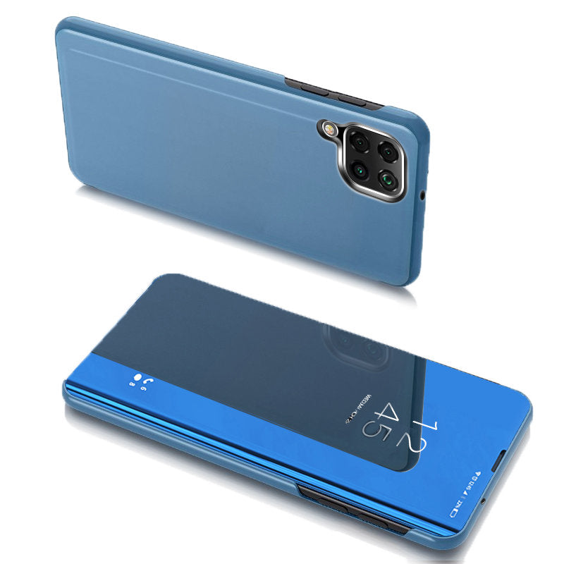 Skaidrus dėklas su stovu Samsung Galaxy A22 4G – mėlynas -- Samsung Galaxy A22