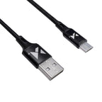 Wozinsky laidas USB - microUSB 2,4A 1m juodas (WUC-M1B)