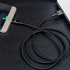 Wozinsky laidas USB - microUSB 2,4A 1m juodas (WUC-M1B)