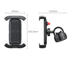 Ugreen universalus dviračio/motociklo vairo telefono laikiklis juodas (LP494 Black) -- Cell phone holders