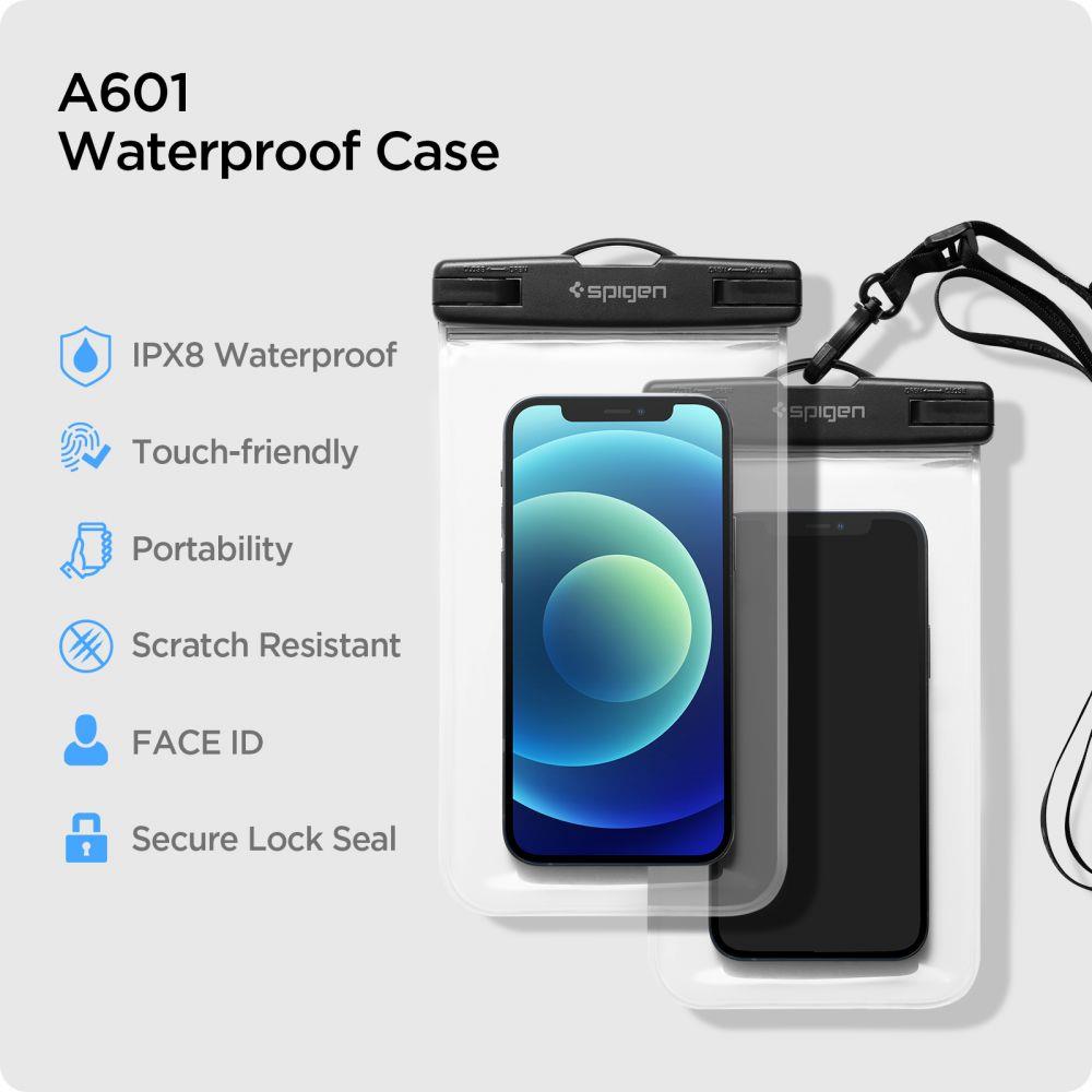 Spigen Aqua Shield A601 IPX8 dėklas – 2 vnt., skaidrus -- Cell phone cases and covers