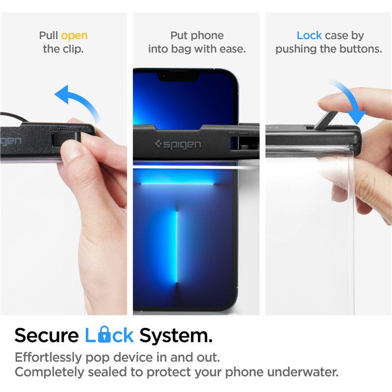 Spigen Aqua Shield A601 IPX8 dėklas – 2 vnt., skaidrus -- Cell phone cases and covers