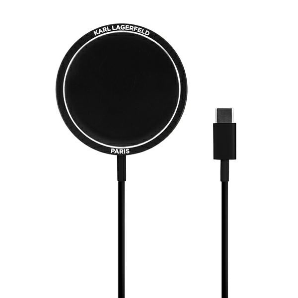 Karl Lagerfeldas 15W Wirreless Charger with MagSafe - Black -- Cell phone cases and covers