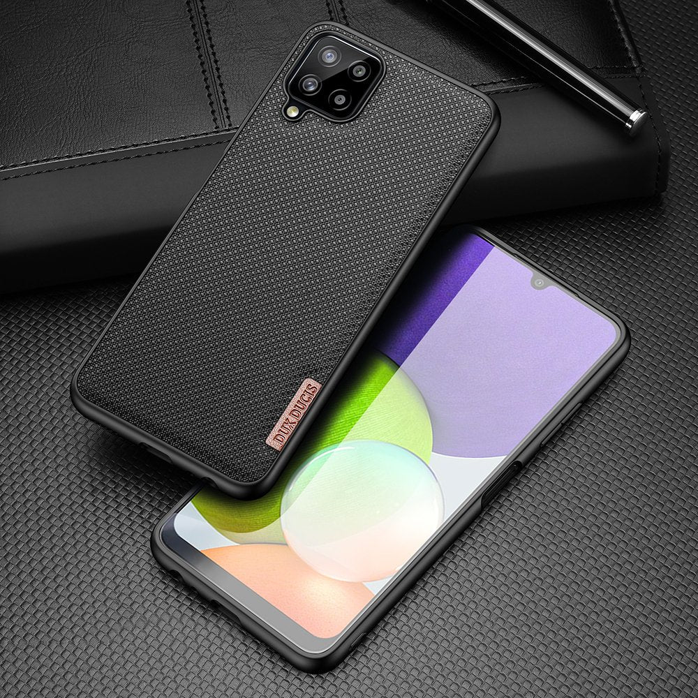 Dux Ducis Fino nyloninis dėklas Samsung Galaxy A22 4G – juodas -- Samsung Galaxy A22