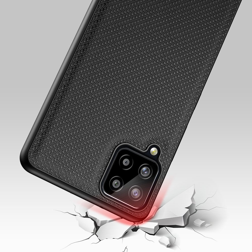 Dux Ducis Fino nyloninis dėklas Samsung Galaxy A22 4G – juodas -- Samsung Galaxy A22