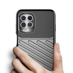 Thunder Case Flexible Tough Rugged Cover TPU Case, skirta Motorola Moto G100 / Edge S black -- Motorola Moto G100