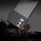 Thunder Case Flexible Tough Rugged Cover TPU Case, skirta Motorola Moto G100 / Edge S black -- Motorola Moto G100