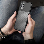 Thunder Case Flexible Tough Rugged Cover TPU Case, skirta Motorola Moto G100 / Edge S black -- Motorola Moto G100