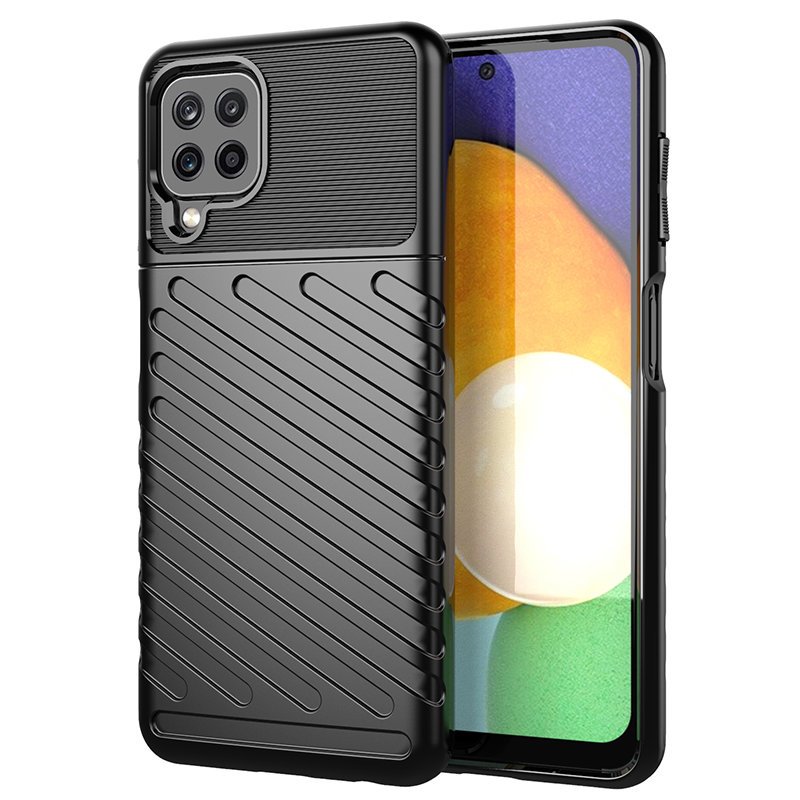 Thunder Case TPU dėklas Samsung Galaxy A22 4G – juodas -- Samsung Galaxy A22