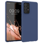 Silikoninis dėklas Samsung Galaxy A22 4G – mėlynas -- Samsung Galaxy A22