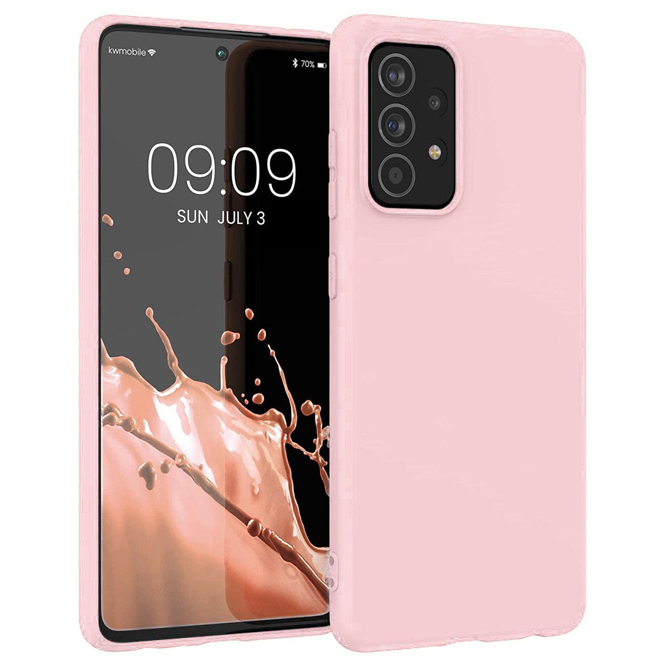Silikoninis dėklas Samsung Galaxy A22 4G – rožinis -- Samsung Galaxy A22