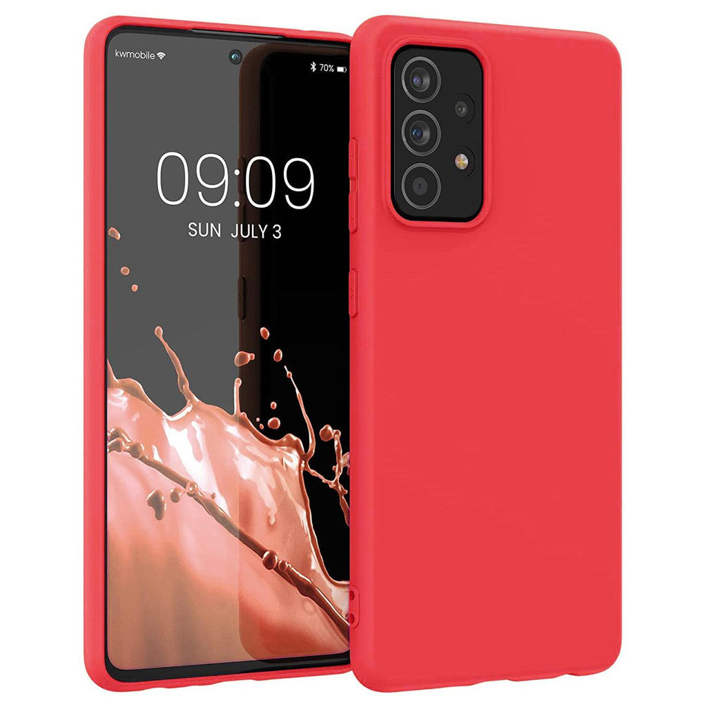 Silikoninis dėklas Samsung Galaxy A22 4G – raudonas -- Samsung Galaxy A22