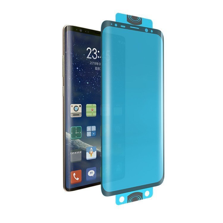 3D Edge Nano Flexi Glass stiklas Galaxy S21+ 5G – juodas -- Samsung Galaxy S21+