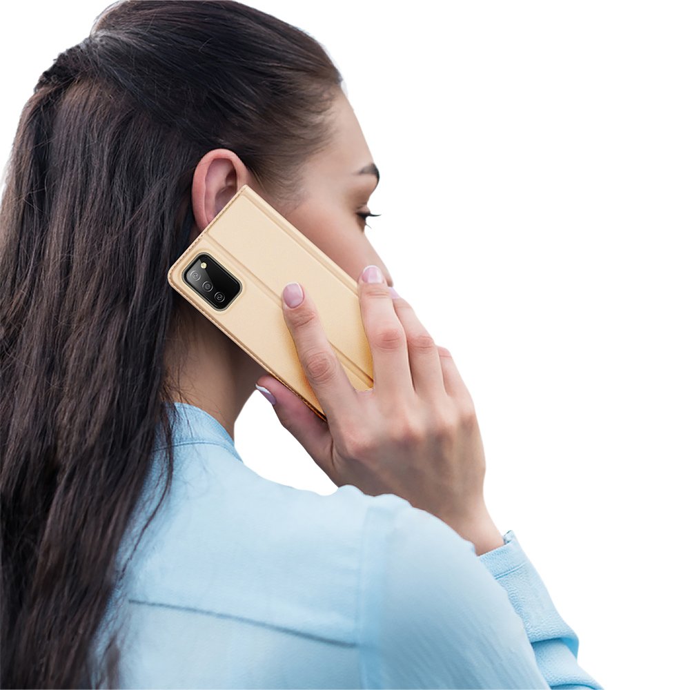 Dux Ducis Skin Pro dėklas Samsung Galaxy A03s – auksinis -- Samsung Galaxy A03s