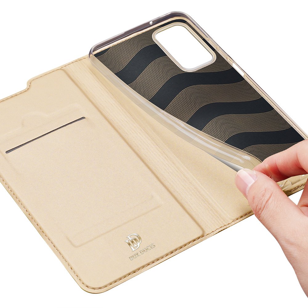 Dux Ducis Skin Pro dėklas Samsung Galaxy A03s – auksinis -- Samsung Galaxy A03s