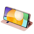 Dux Ducis Skin Pro atverčiamas dėklas Samsung Galaxy A03s – rožinis -- Samsung Galaxy A03s