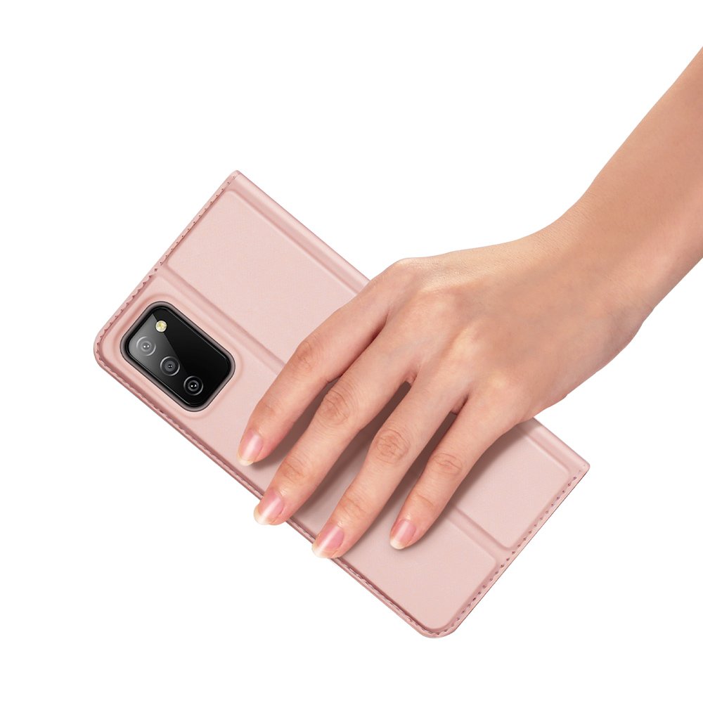 Dux Ducis Skin Pro atverčiamas dėklas Samsung Galaxy A03s – rožinis -- Samsung Galaxy A03s