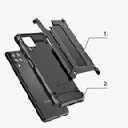 Hybrid Armor dėklas Samsung Galaxy A22 4G – mėlynas -- Samsung Galaxy A22