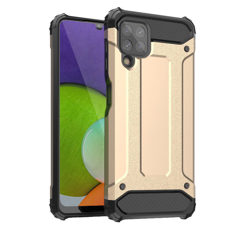 Hybrid Armor dėklas Samsung Galaxy A22 4G – auksinis -- Samsung Galaxy A22
