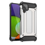 „Hybrid Armor“ dėklas Samsung Galaxy A22 4G – sidabrinis -- Samsung Galaxy A22